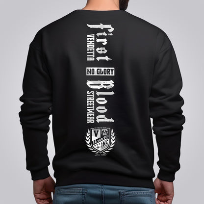 Vendetta Inc. Sweatshirt First Blood black, white VD-4036