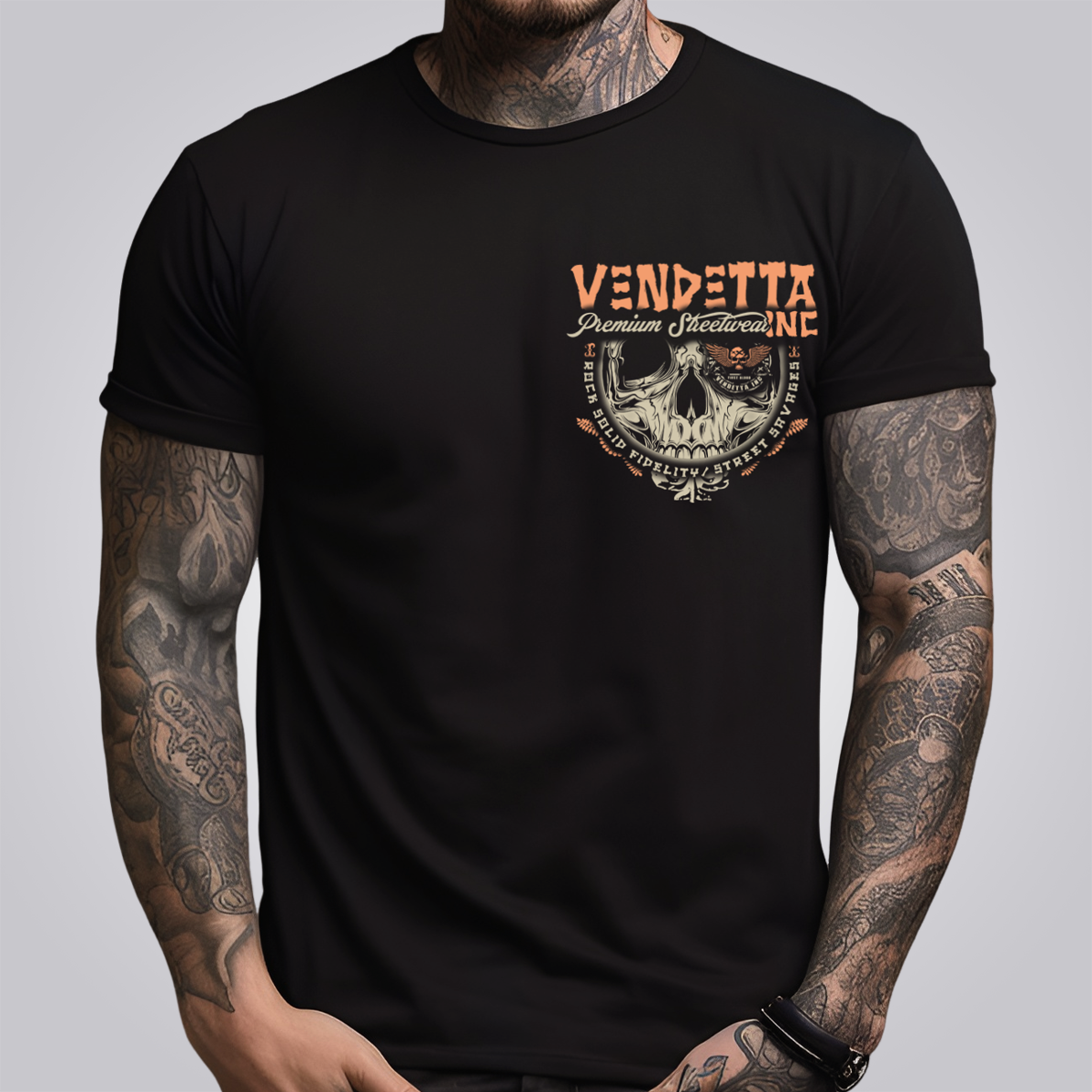 Vendetta Inc. Herren T-Shirt Street Savages schwarz 1313