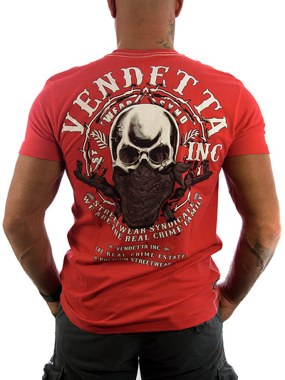 Vendetta Inc. Shirt Skull Mask rot 1181