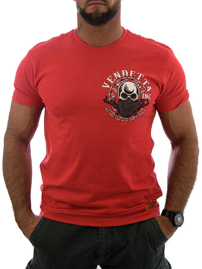 Vendetta Inc. Shirt Skull Mask rot 1181