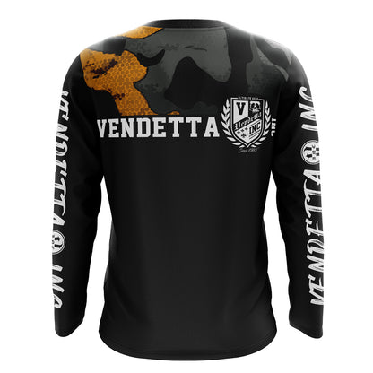 Vendetta Inc. Langarmshirt Sport schwarz,camouflage