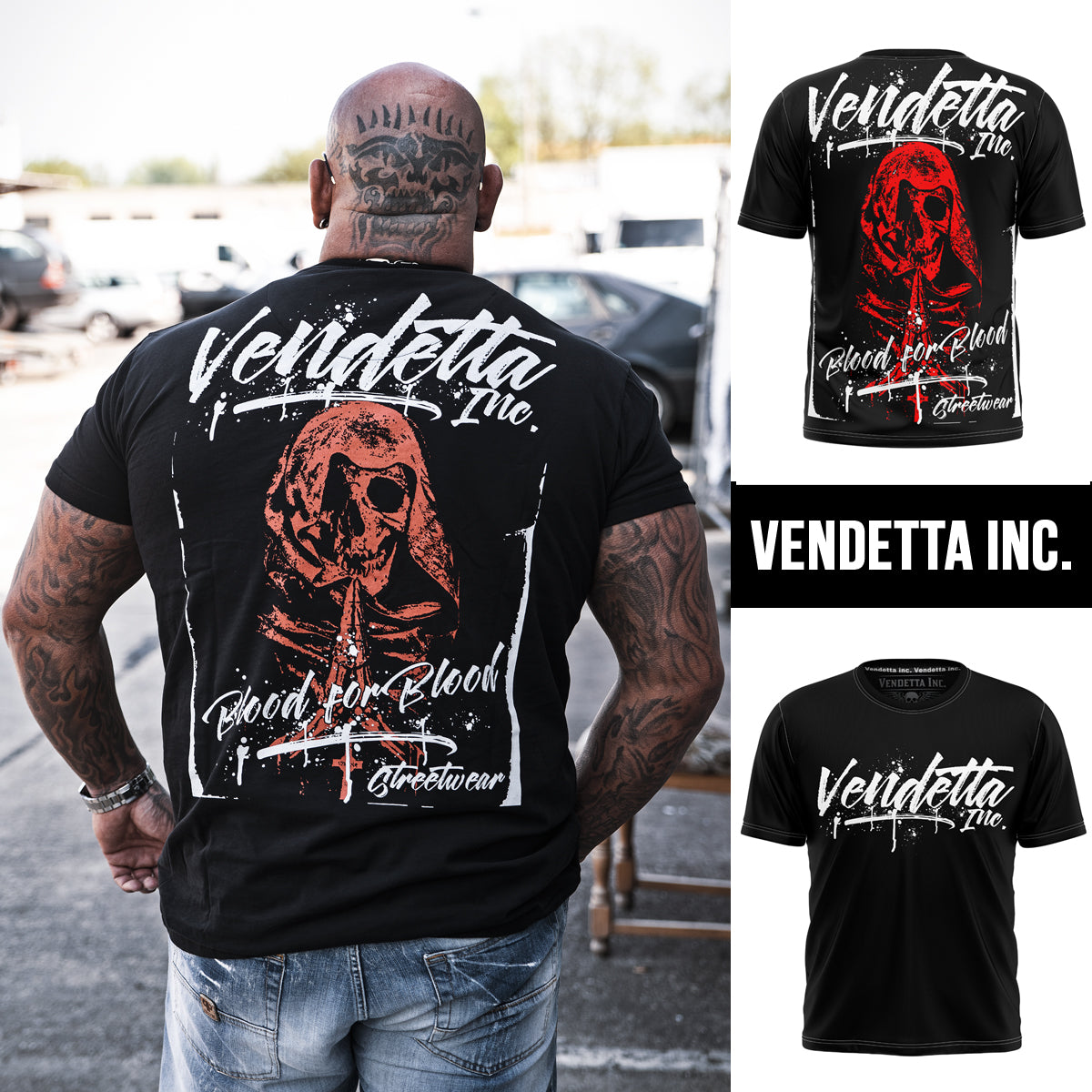 Vendetta Inc. Shirt Bad Skull black VD-1146