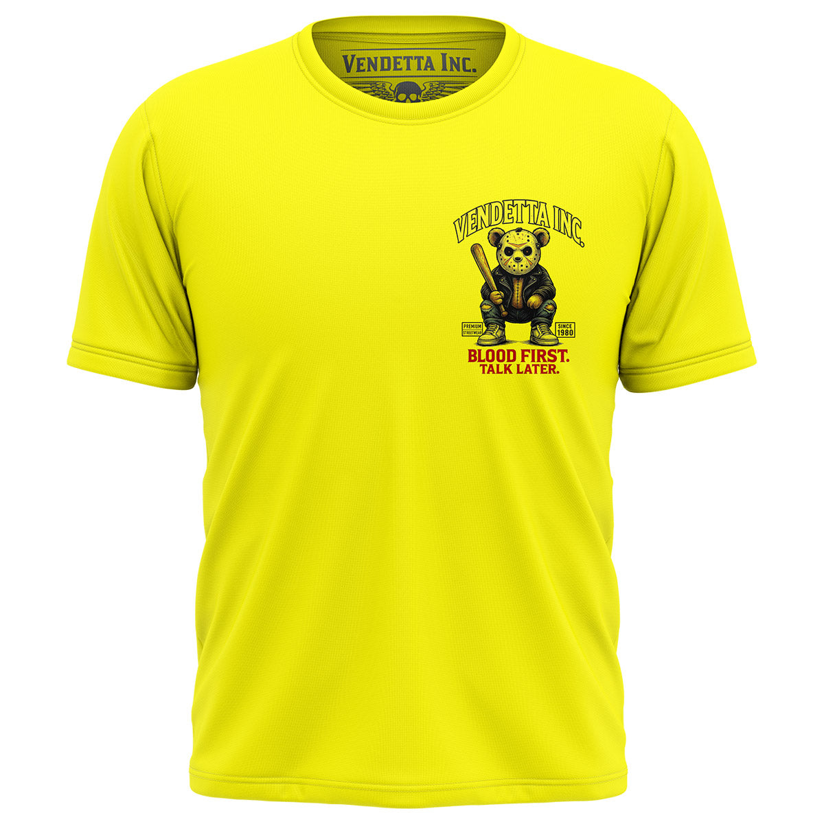 Vendetta Inc. Shirt Talk Later gelb VD-1590