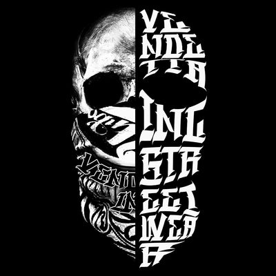 Vendetta Inc. Shirt Split Skull schwarz VD-1247