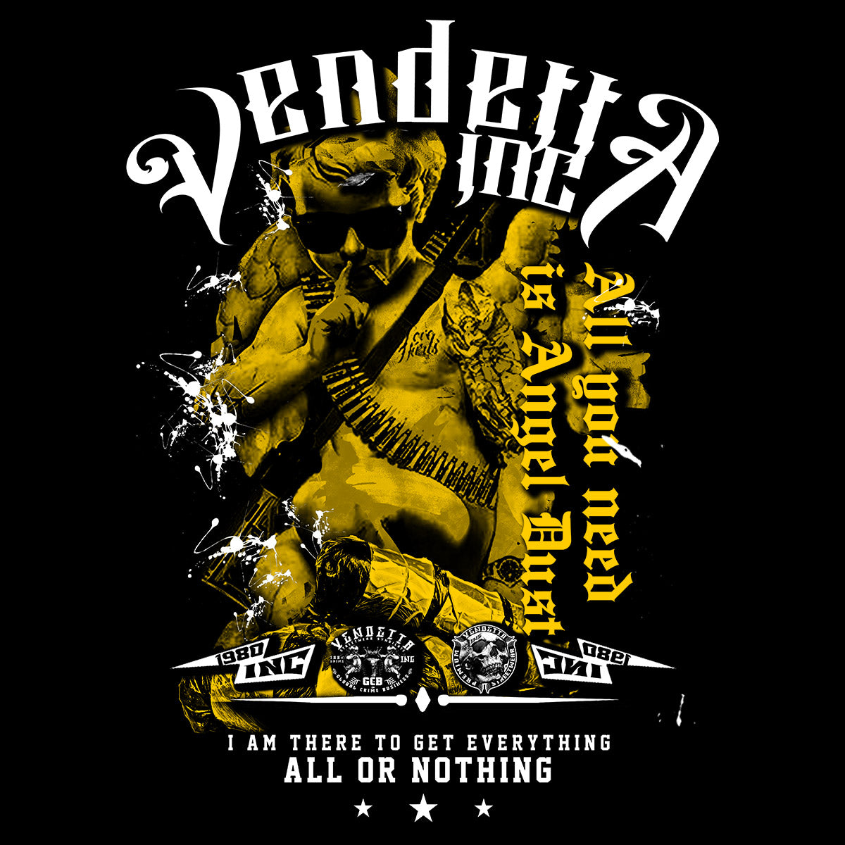 Vendetta Inc. Shirt Saint & Sinner schwarz VD-1258