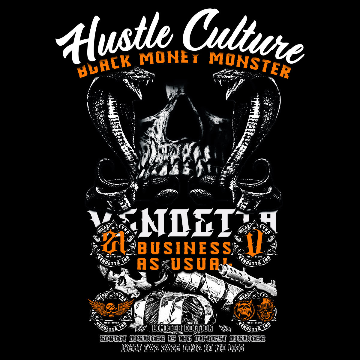 Vendetta Inc. Shirt Venom & Cash schwarz VD-1267