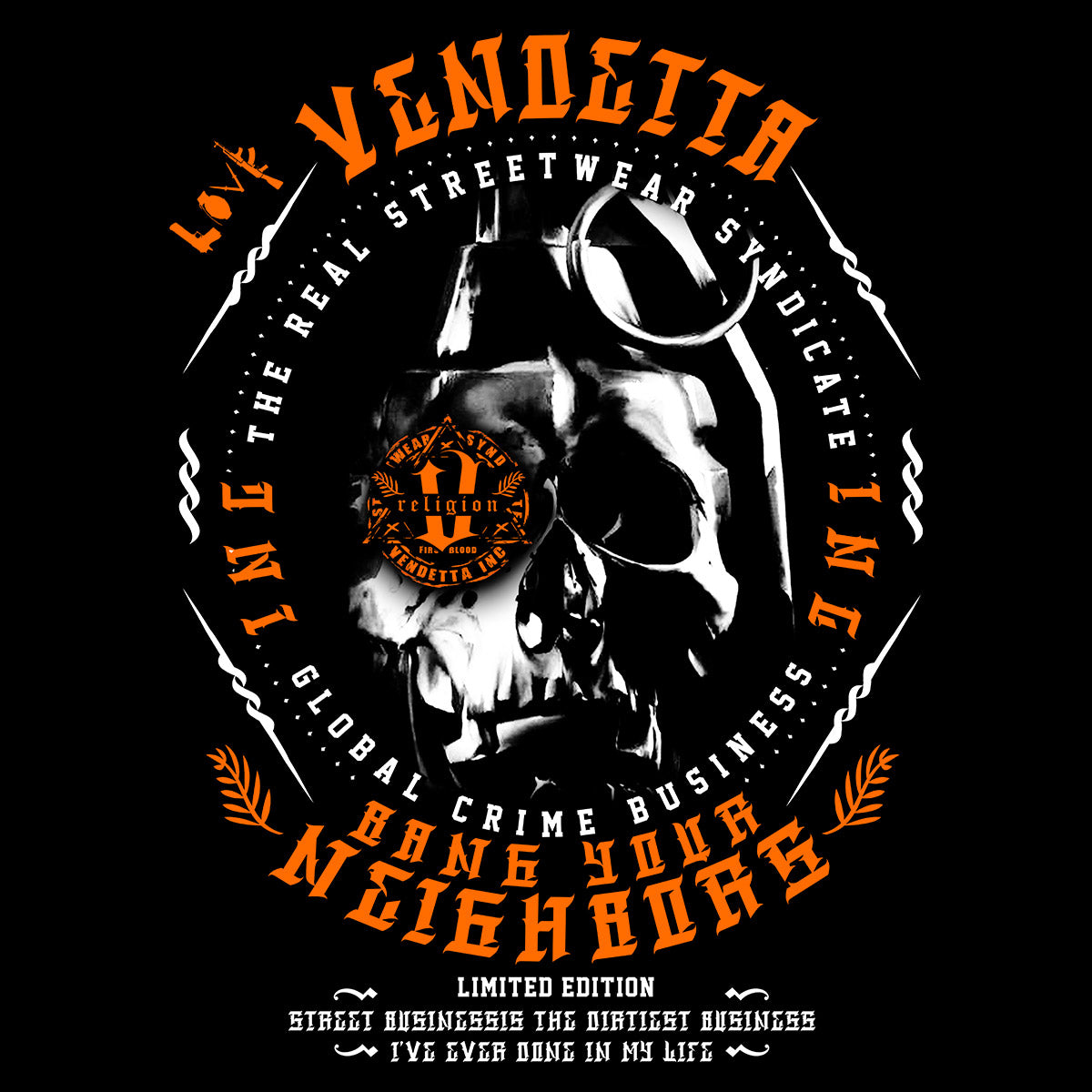 Vendetta Inc. Shirt Headgame schwarz VD-1604