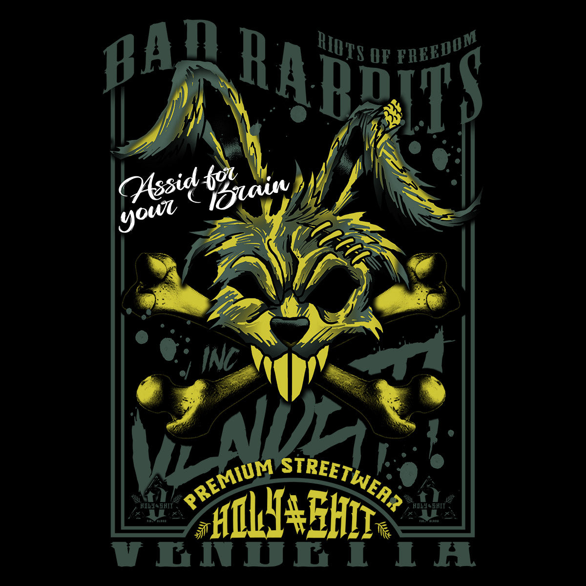 Vendetta Inc. Shirt Acid Bunny schwarz VD-1606