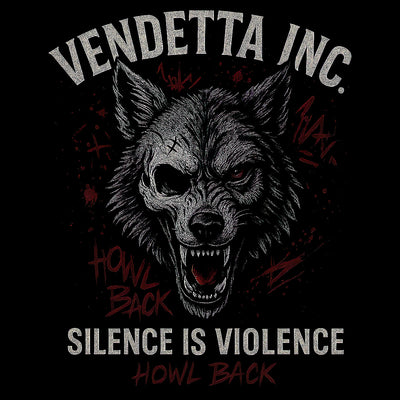 Vendetta Inc. Shirt Howl Back schwarz VD-1646