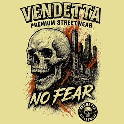 Vendetta Inc. Shirt Skull City gelb VD-1650