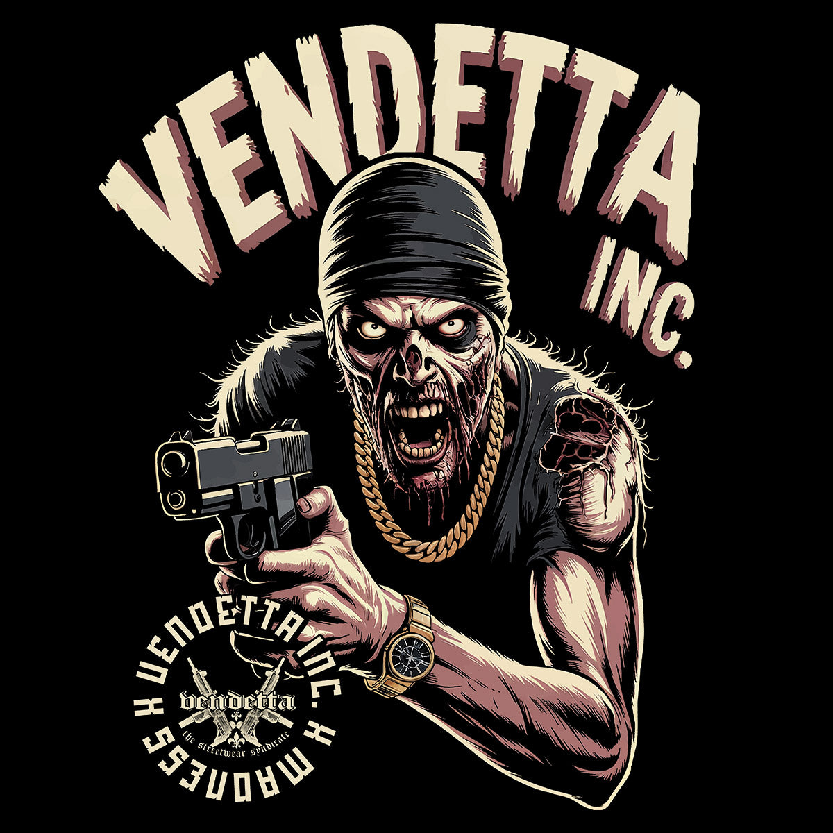Vendetta Inc. Shirt Marauder schwarz VD-1669
