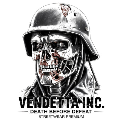 Vendetta Inc. Shirt Iron Skull weiß