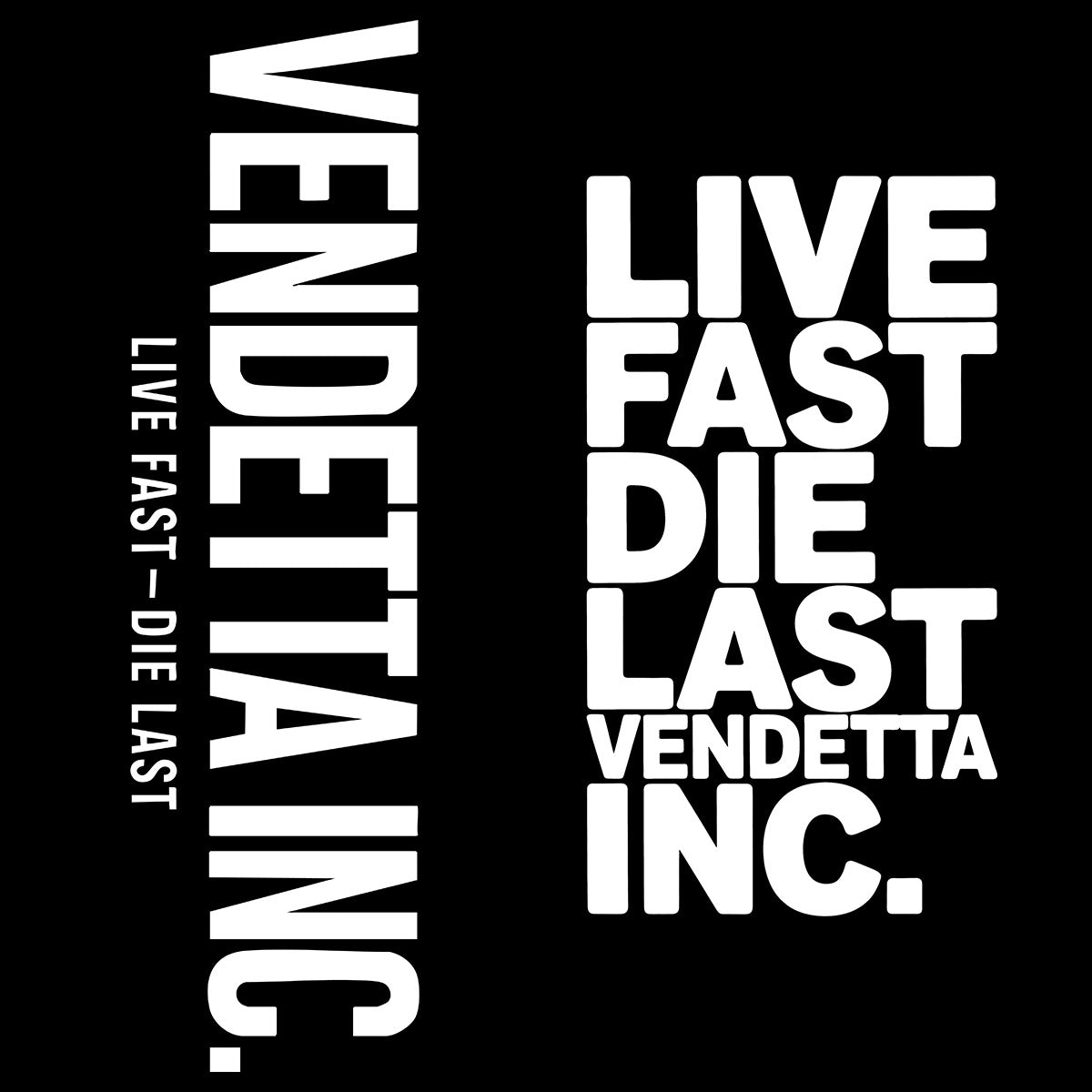 Vendetta Inc. Sweatshirt Live Fast Die Last Navy