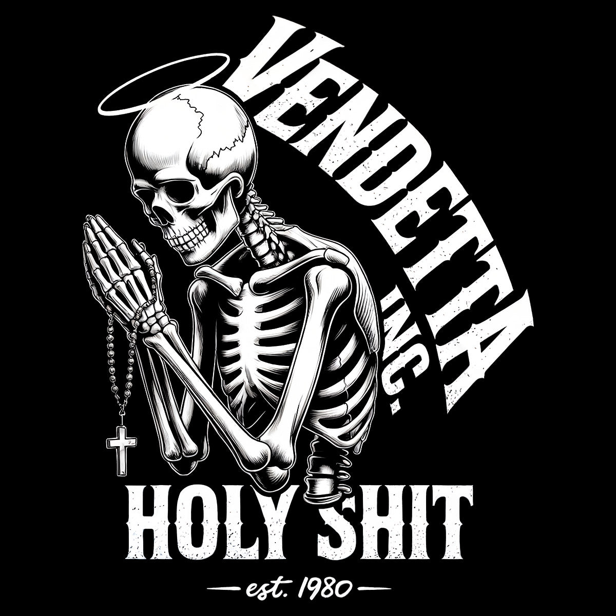 Vendetta Inc. Shirt Holy Skeleton schwarz