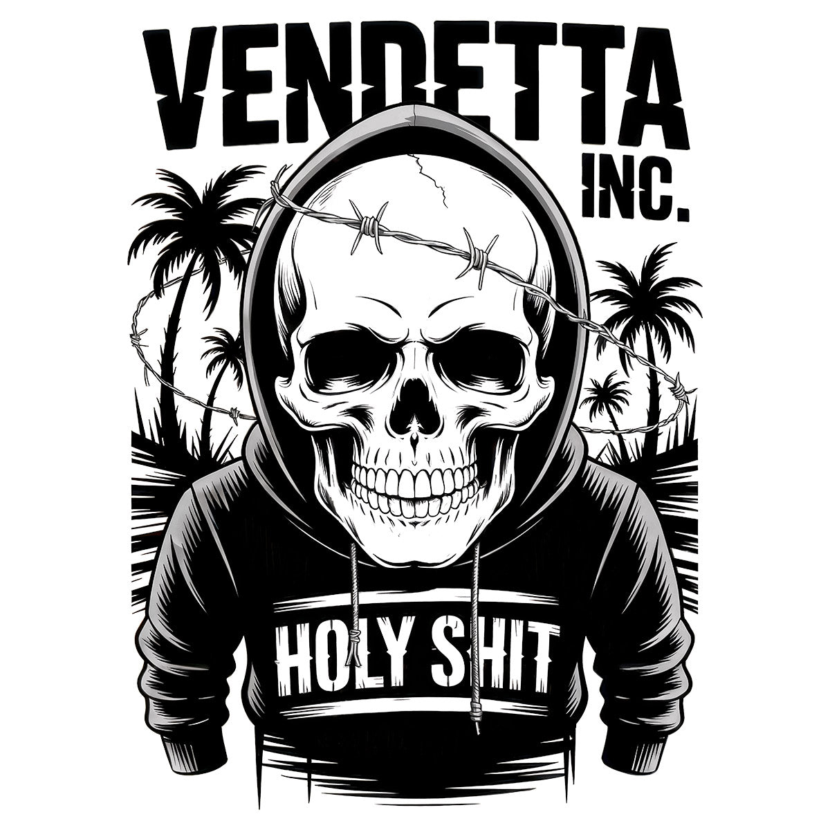 Vendetta Inc. Shirt Skull Island weiß