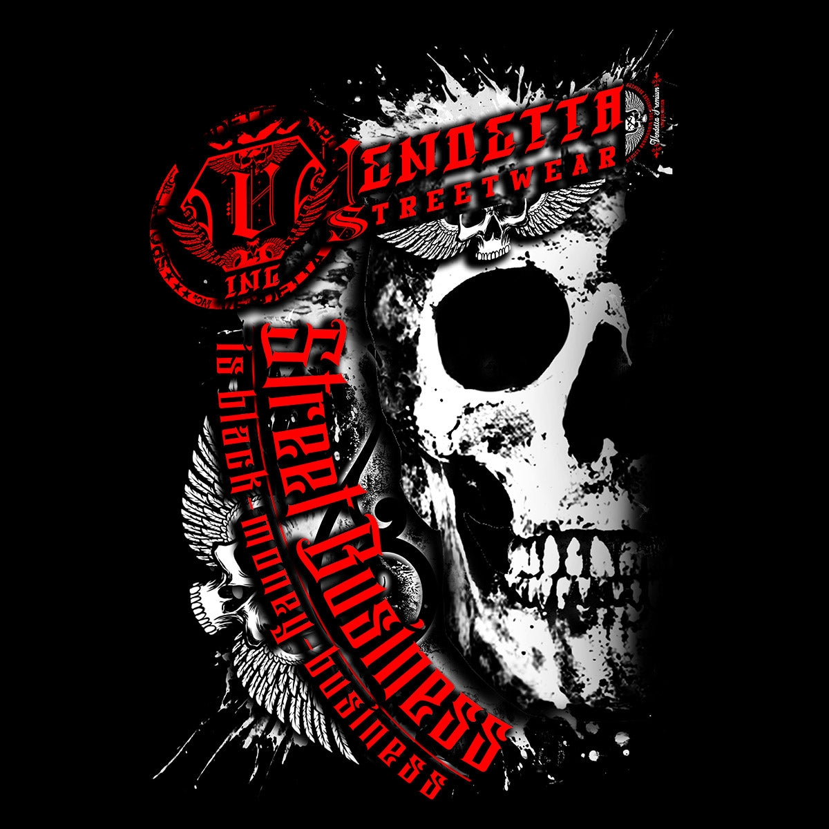 Vendetta Inc. Hoodie Money Division schwarz