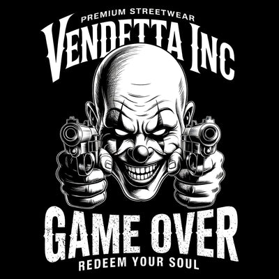 Vendetta Inc. Hoodie Game Over schwarz