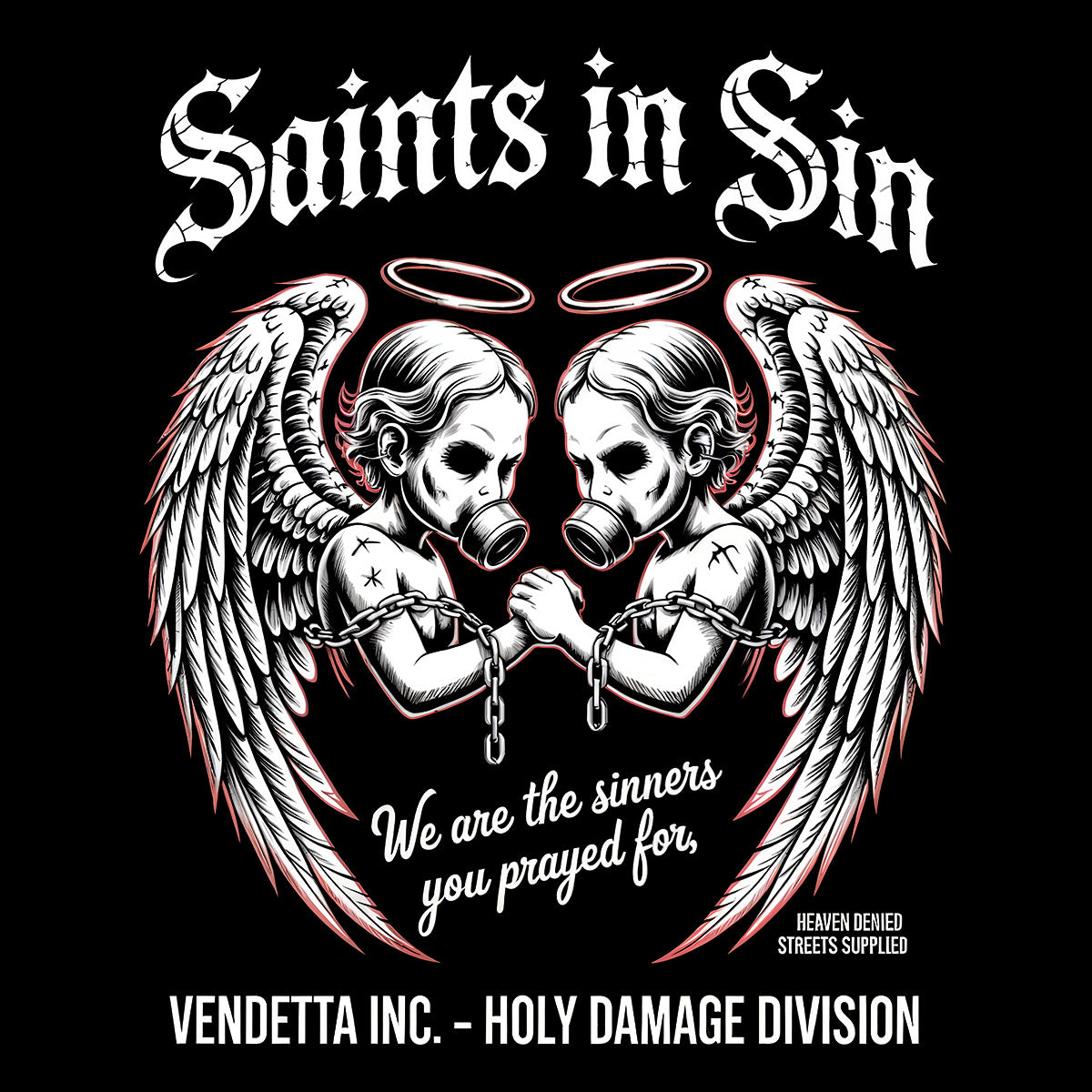 Vendetta Inc. Shirt Saints in Sin schwarz