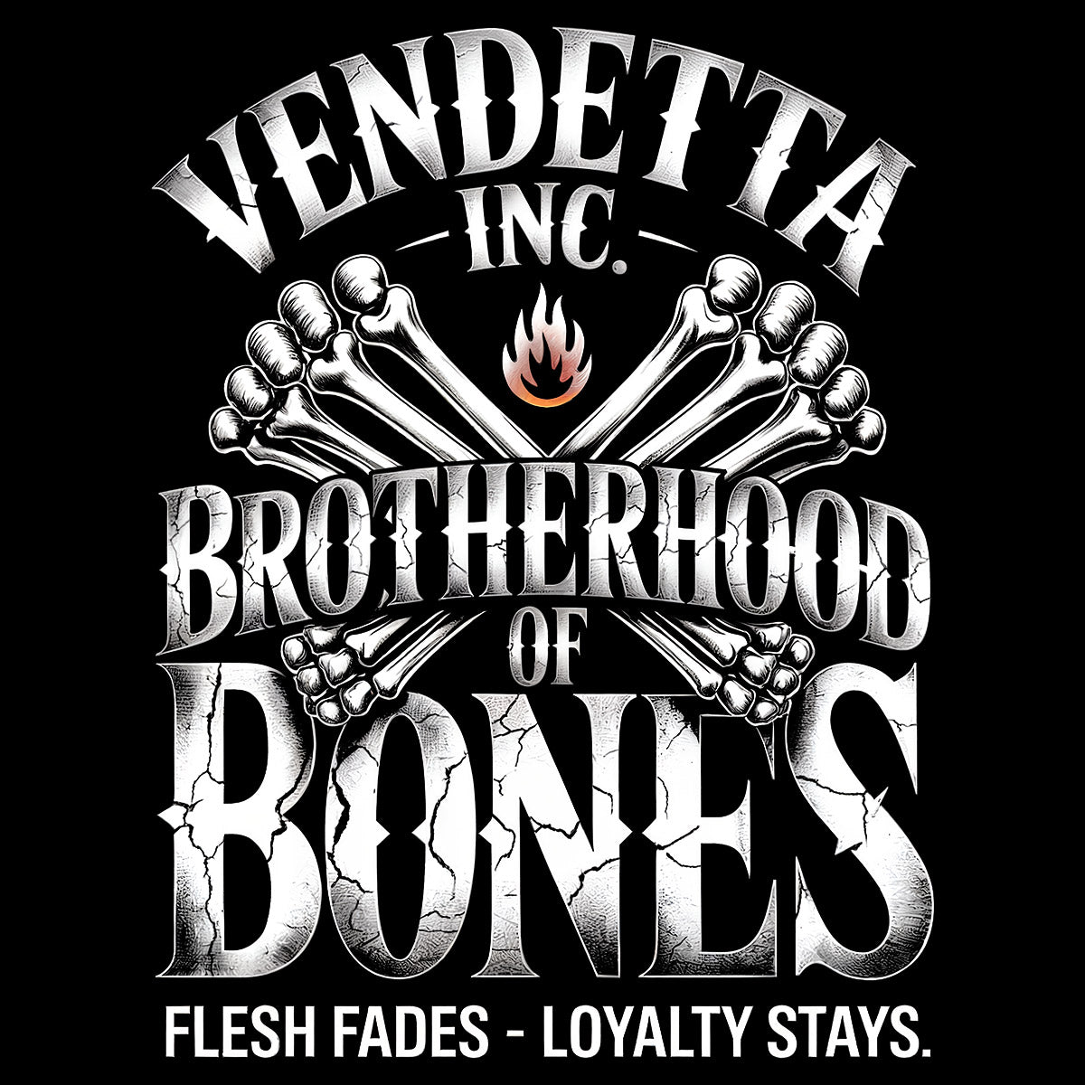 Vendetta Inc. Shirt Brotherhood of Bones schwarz