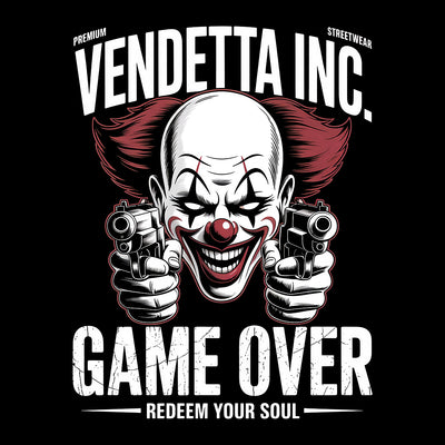 Vendetta Inc. Shirt Game Over Clown schwarz