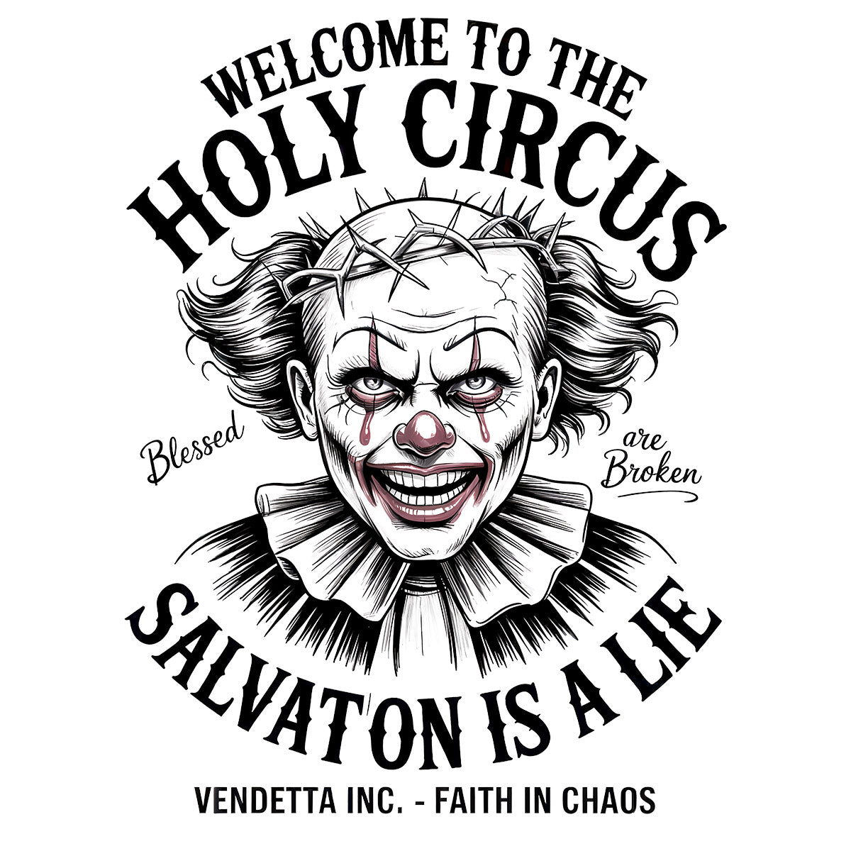 Vendetta Inc. Shirt Holy Circus weiß