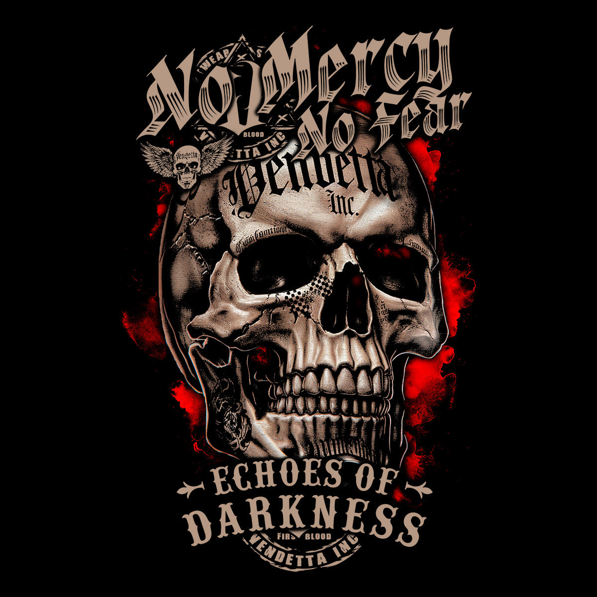 Vendetta Inc. Kapuzenpullover No Mercy No Fear schwarz
