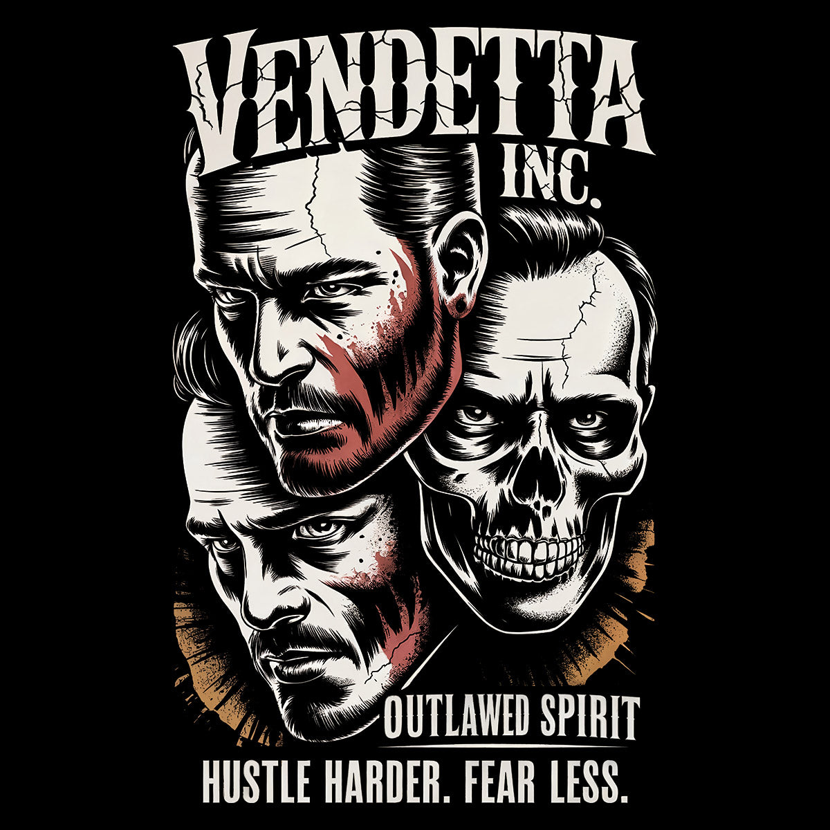 Vendetta Inc. Shirt Outlawed Spirit schwarz