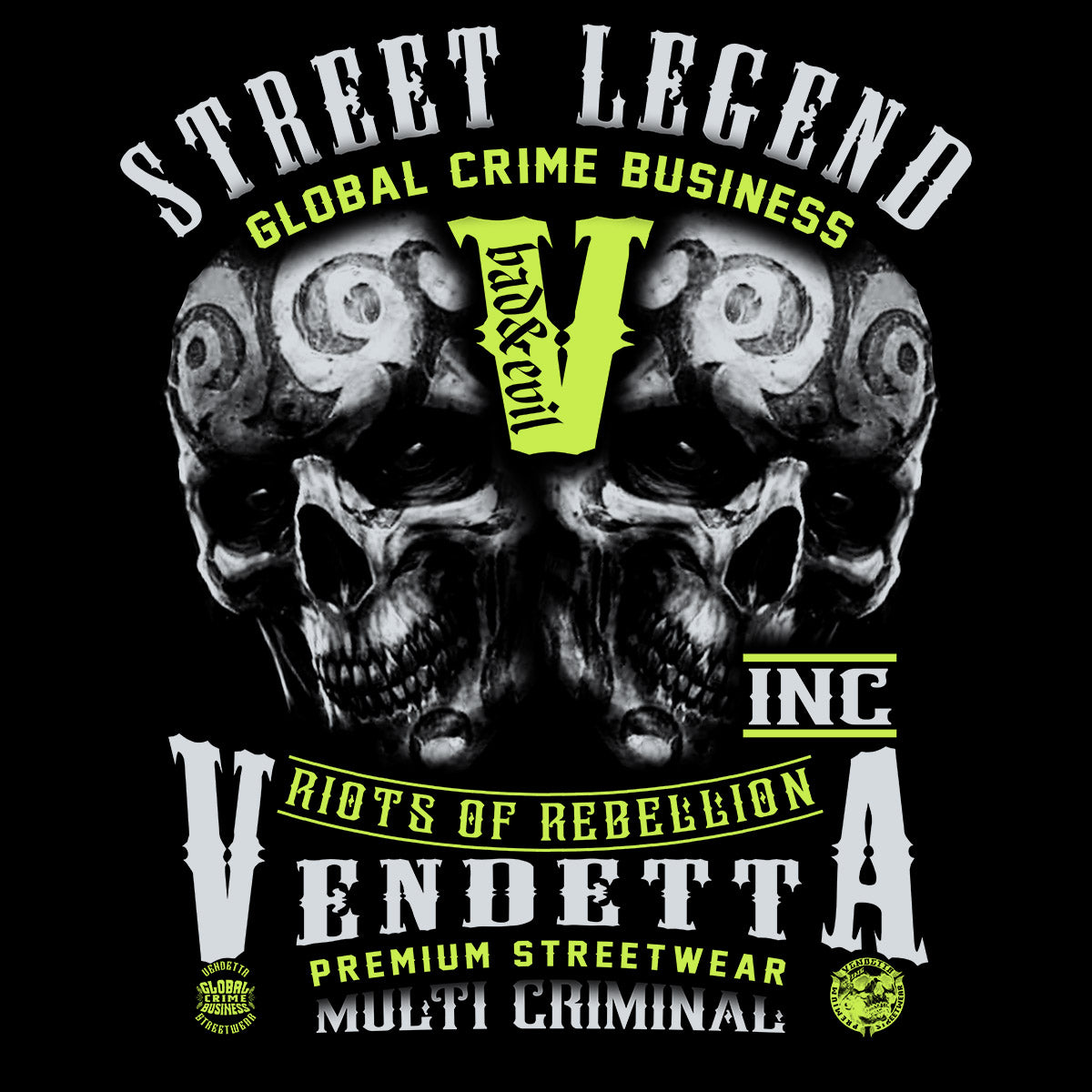 Vendetta Inc. Shirt Street Legend Inc schwarz