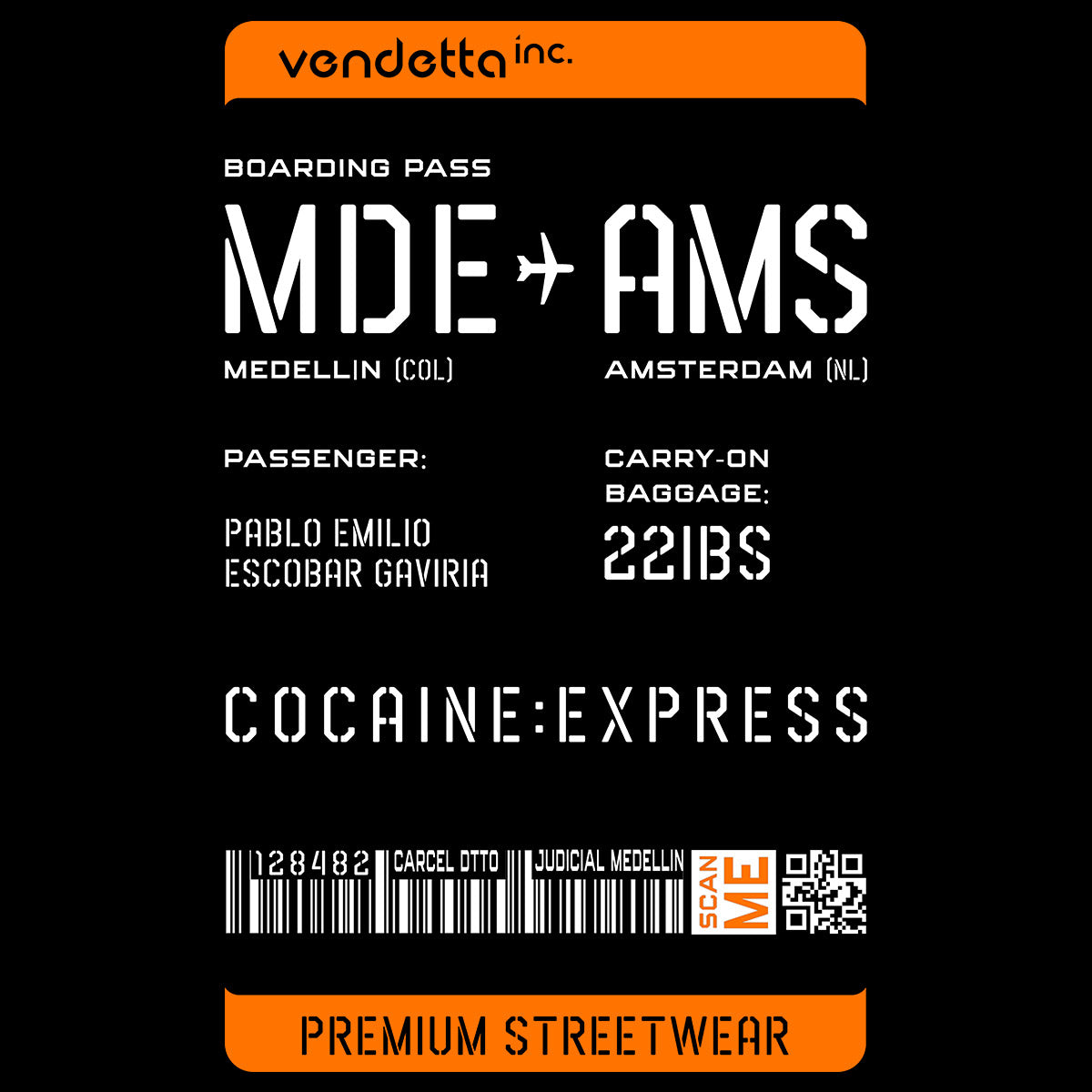 Vendetta Inc. Shirt Boarding Pass schwarz