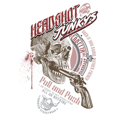 Vendetta Inc. Shirt Headshot Junky weiß