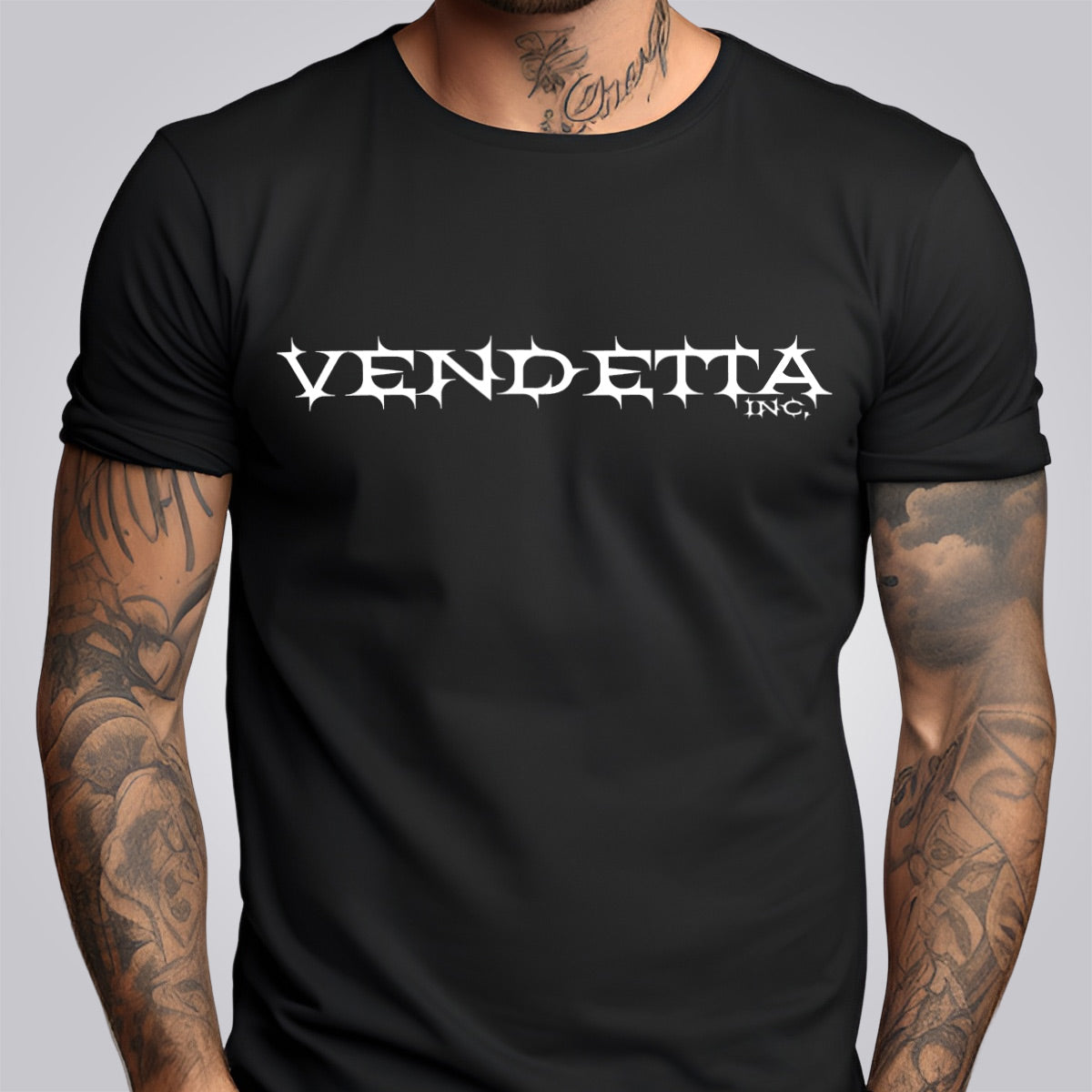Vendetta Inc. Shirt schwarz Skull Hand VD-1341