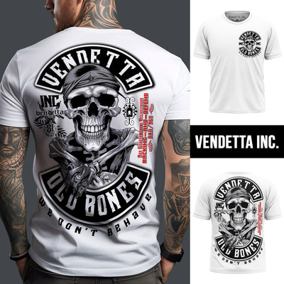 Vendetta Inc. Shirt Old Bones weiß VD-1295
