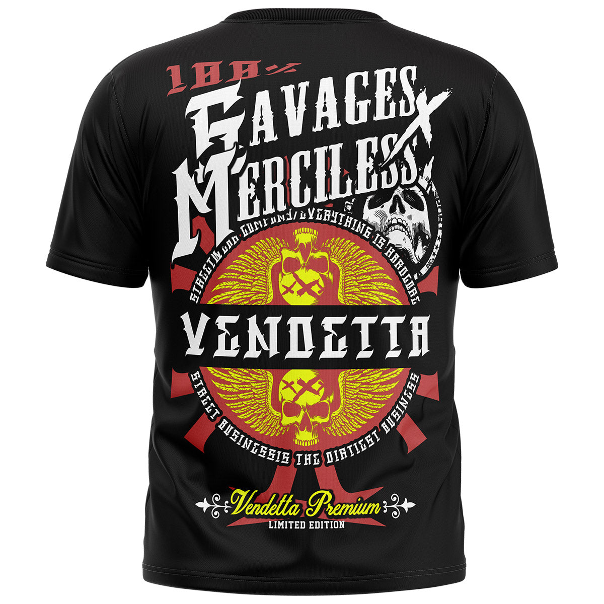 Vendetta Inc. Shirt Savages schwarz VD-1117