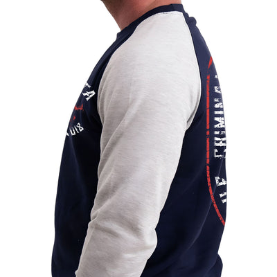 Vendetta Inc. Herren Sweatshirt Skull Crime navy-grau VD-4030