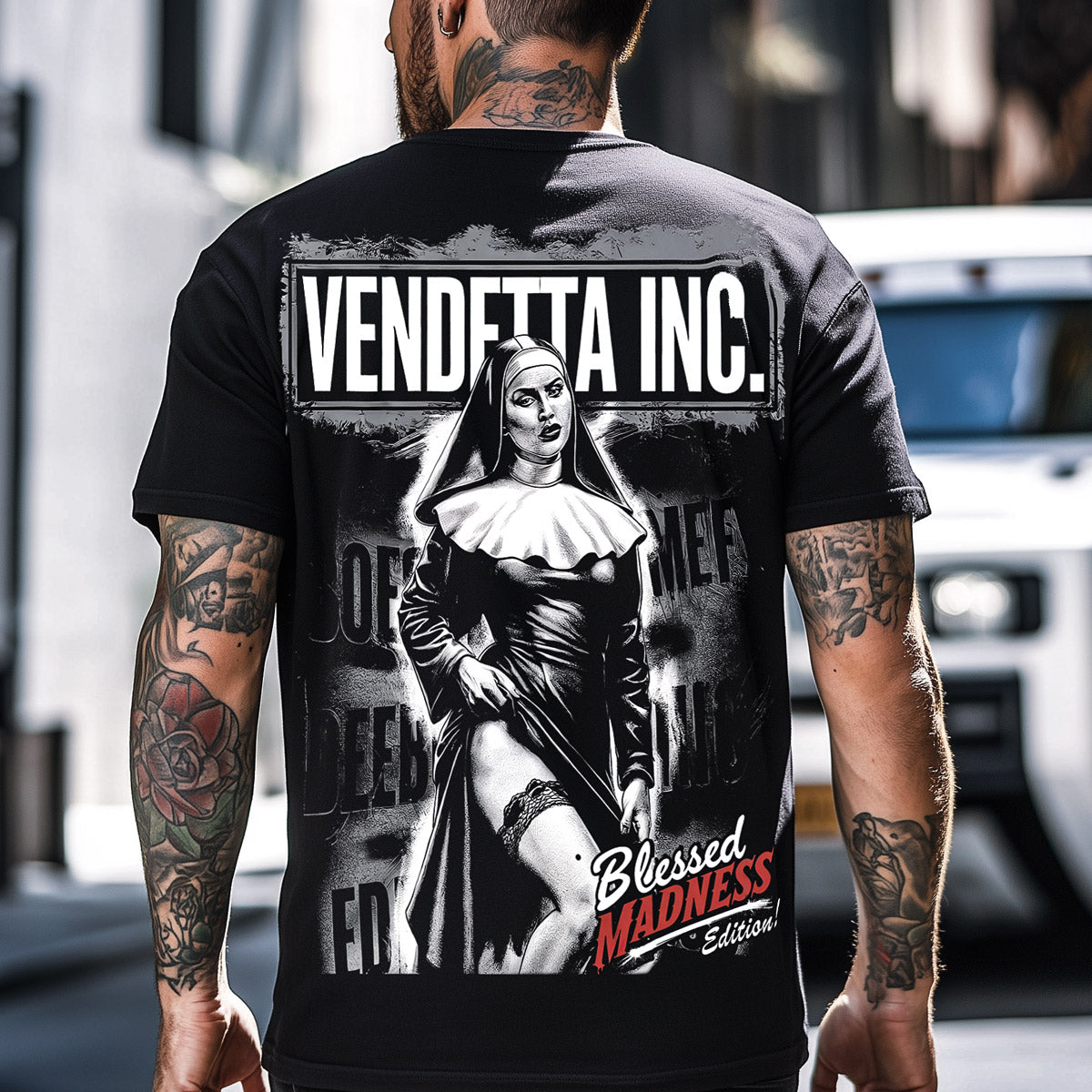 Vendetta Inc. Shirt Sassy Sister schwarz VD-1527