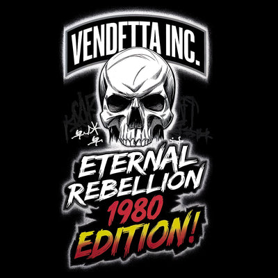 Vendetta Inc. Shirt Skull Rebel schwarz VD-1531
