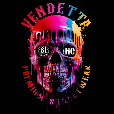 Vendetta Inc. Shirt Color Skull schwarz VD-1532