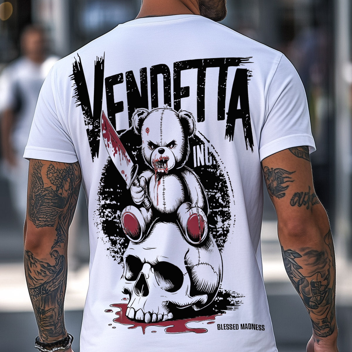 Vendetta Inc. Shirt Kill Teddy weiß VD-1529
