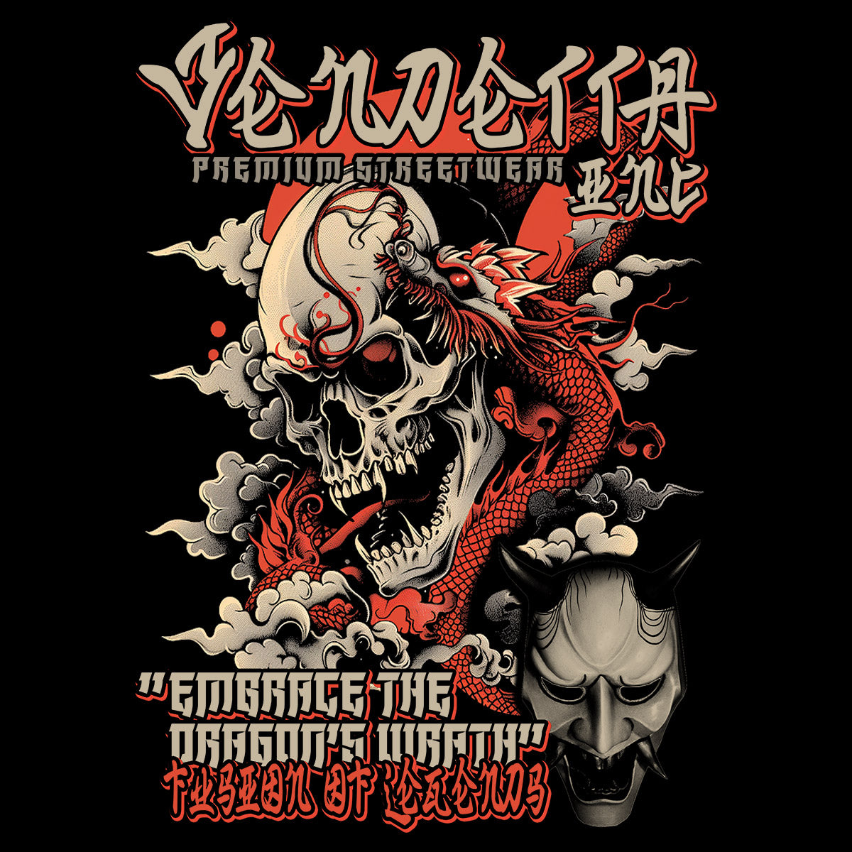 Vendetta Inc. Shirt Skullfire Legacy schwarz VD-1565