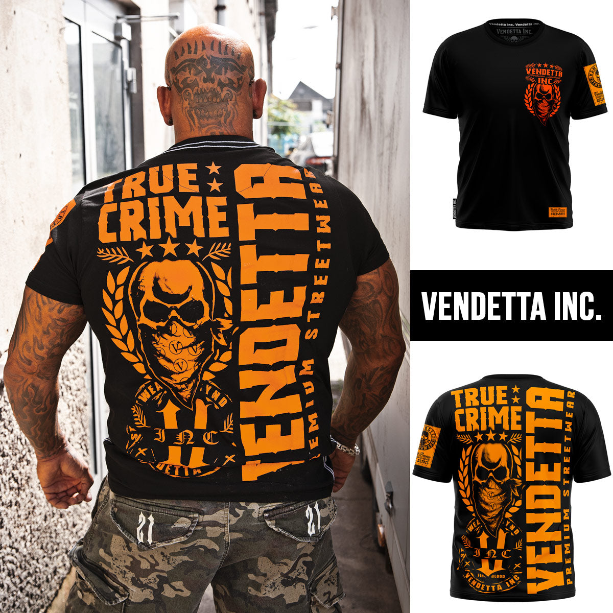 Vendetta Inc. Shirt True Crime schwarz VD-1190