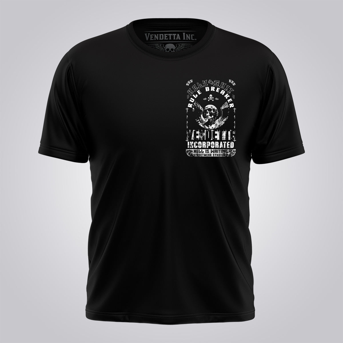 Vendetta Inc. Herren Shirt Hell is Waiting schwarz