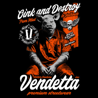 Vendetta Inc. Shirt Pigface schwarz VD-1568