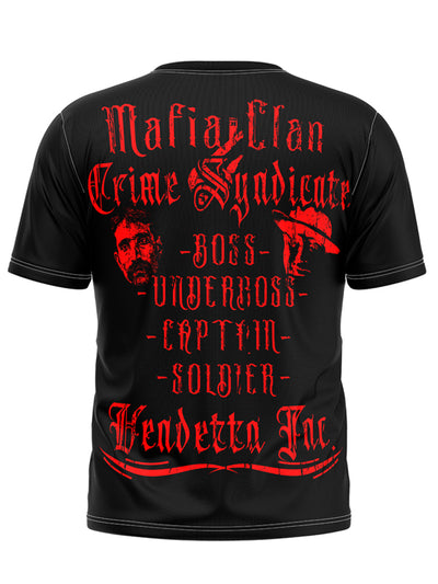Vendetta Inc. Shirt Mafia Clan schwarz VD-1144