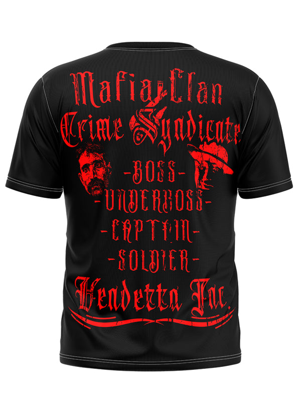 Vendetta Inc. Shirt Mafia Clan schwarz VD-1144