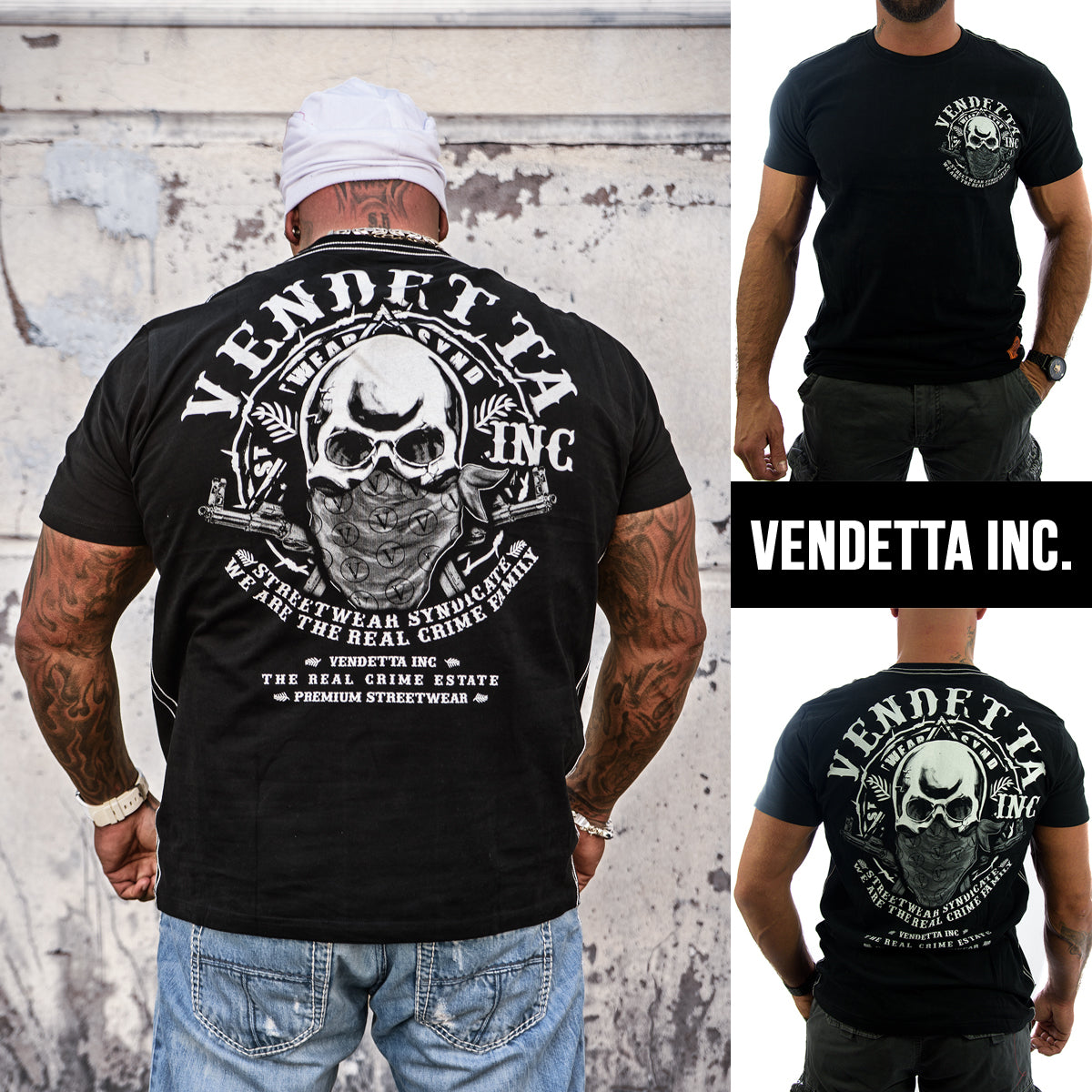 Vendetta Inc. Shirt Skull Mask black 1181
