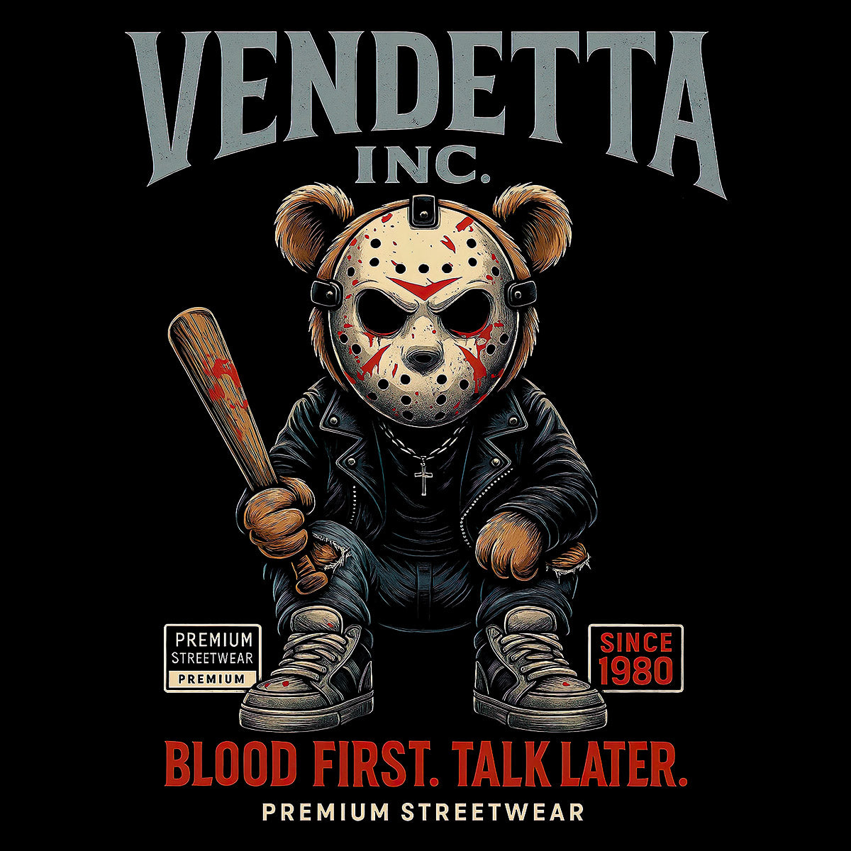 Vendetta Inc. Shirt Talk Later schwarz VD-1588