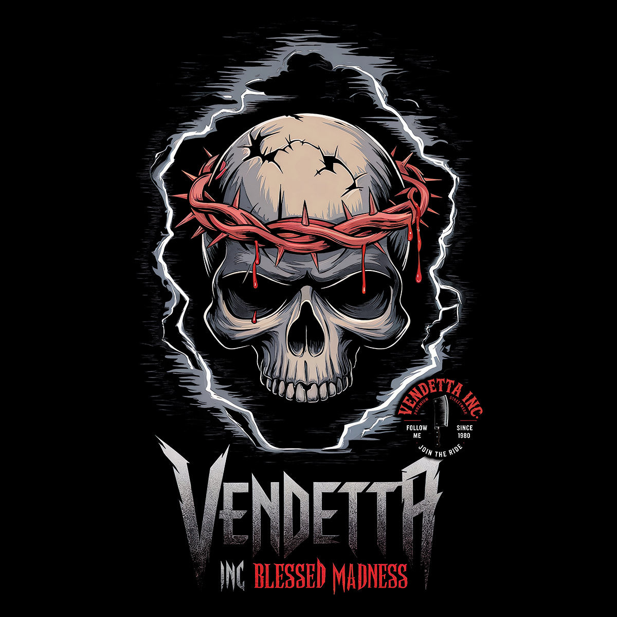 Vendetta Inc. Shirt Thorns & Thunder schwarz VD-1584
