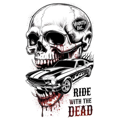 Vendetta Inc. Shirt Dead Rider Skull weiß