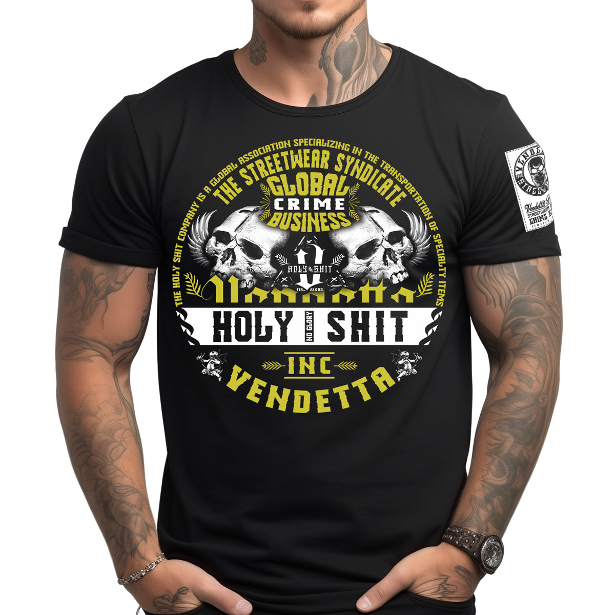 Vendetta Inc. Shirt schwarz Global CB VD-1244