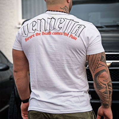 Vendetta Inc. Shirt No Pain weiß VD-1200